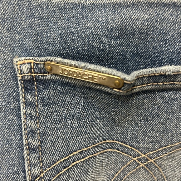 Y2K Jordache Vintage Women's Straight Leg Blue Jeans High Waist Size 16 - Picture 9 of 10
